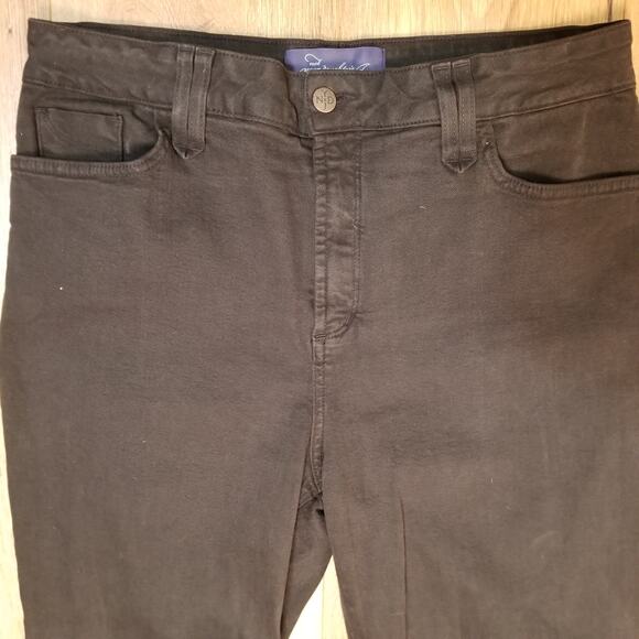 NYDJ Women’s Jeans Black Straight Leg Lift Tuck Jeans Stretch Size 14 - Picture 2 of 10